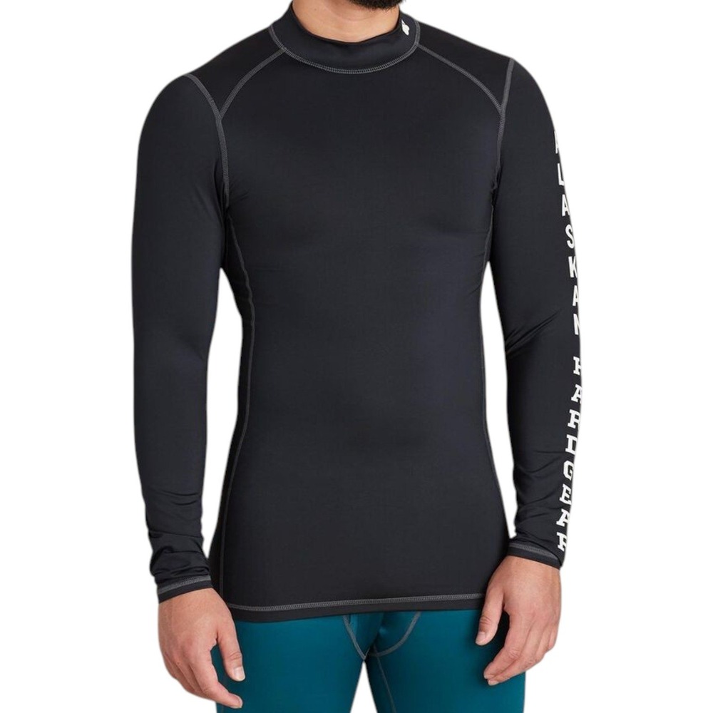 Alaskan Hardgear Duluth AKHG Alopex Mock Neck Shirt Mens 2XL Black LS Base Layer